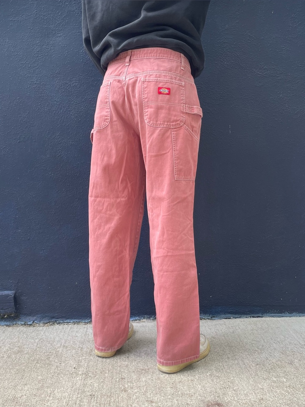 Pink Dickies contrast stitch carpenter pants size 15/32”